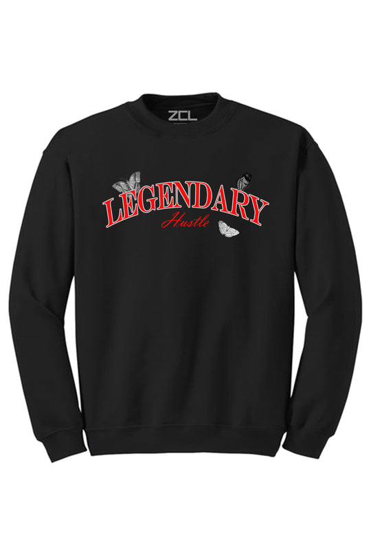 Legendary Crewneck Sweatshirt (Red - Grey Logo) - Zamage