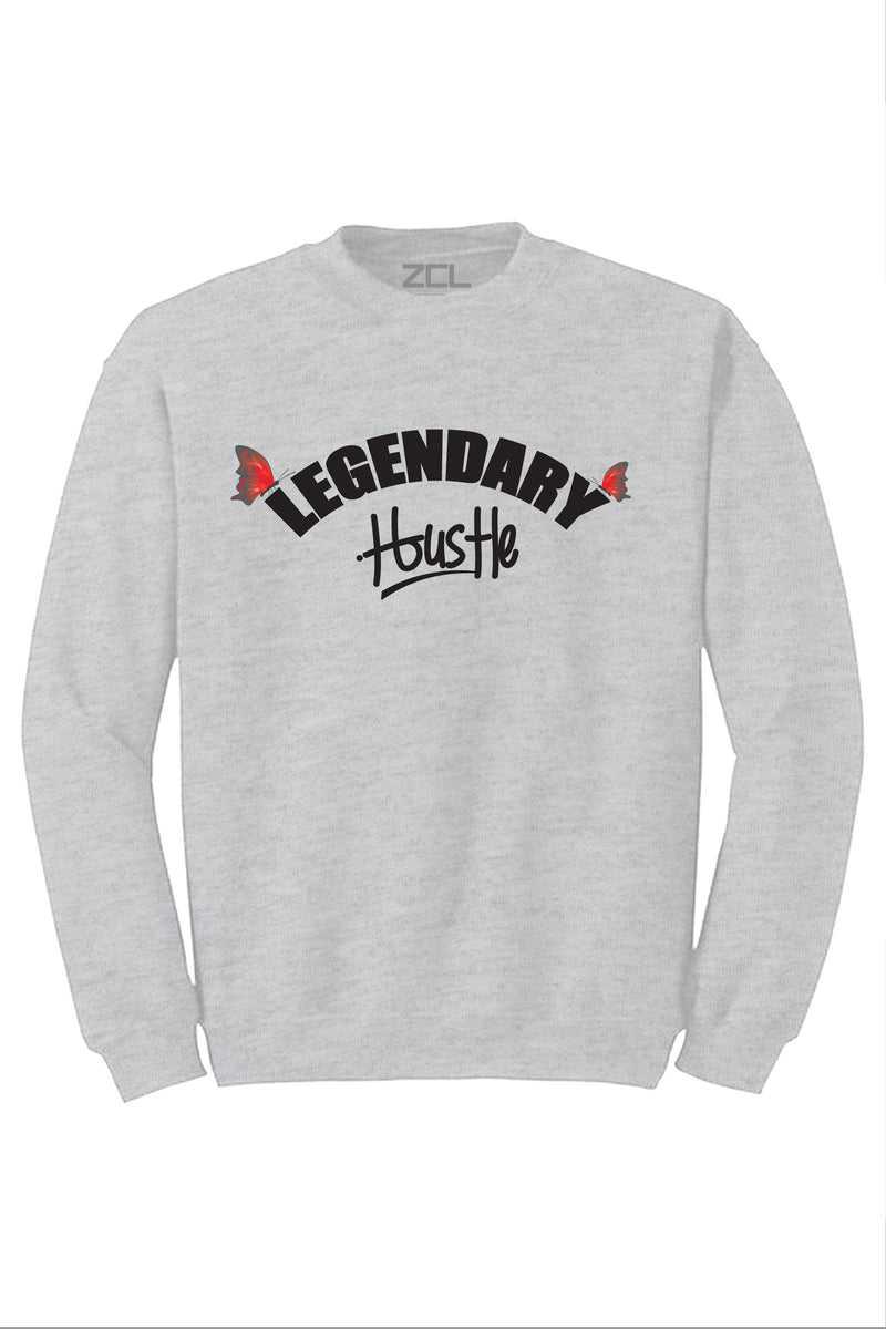 Legendary Hustle Crewneck Sweatshirt (Black Logo) - Zamage