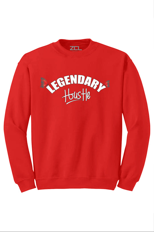 Legendary Hustle Crewneck Sweatshirt (White Logo) - Zamage