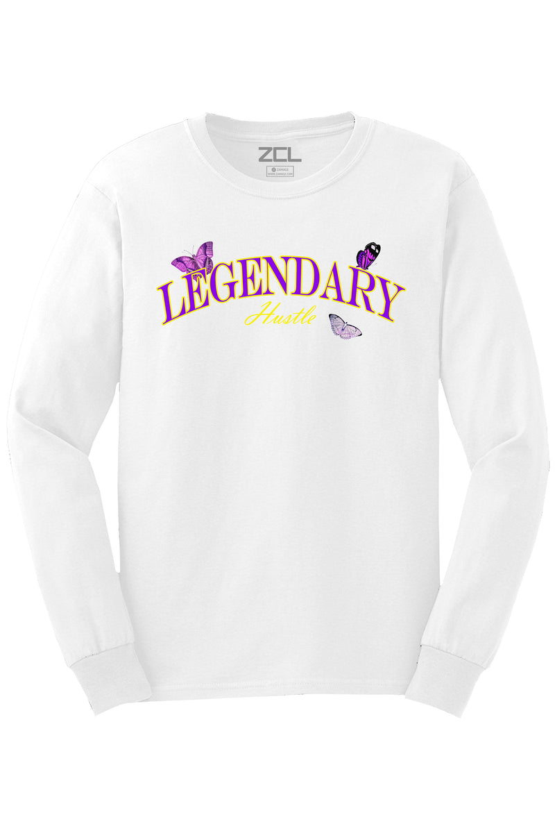 Legendary Long Sleeve Tee (Purple - Gold Logo) - Zamage