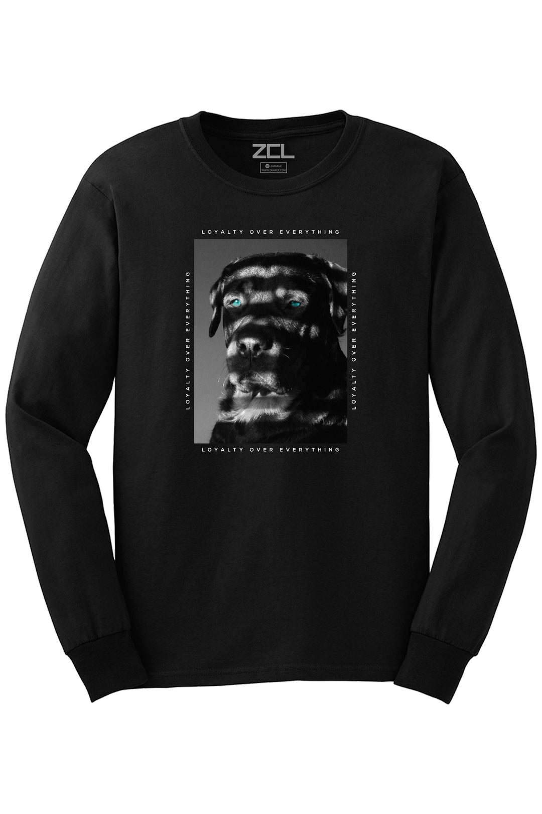 Loyalty Over Everything Long Sleeve Tee (Black Logo) - Zamage