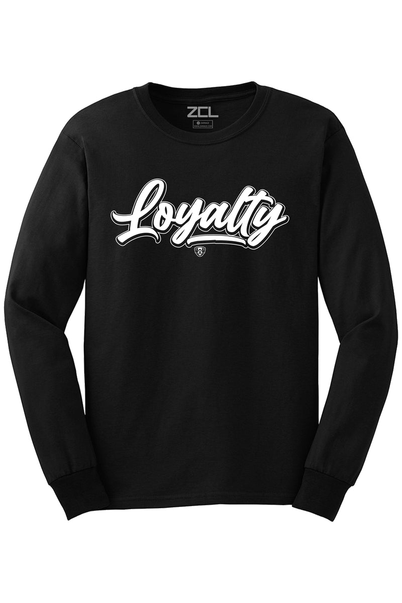 Loyalty Long Sleeve Tee (White Logo) - Zamage