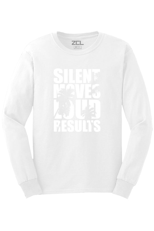 Silent Moves Long Sleeve Tee (White Logo) - Zamage