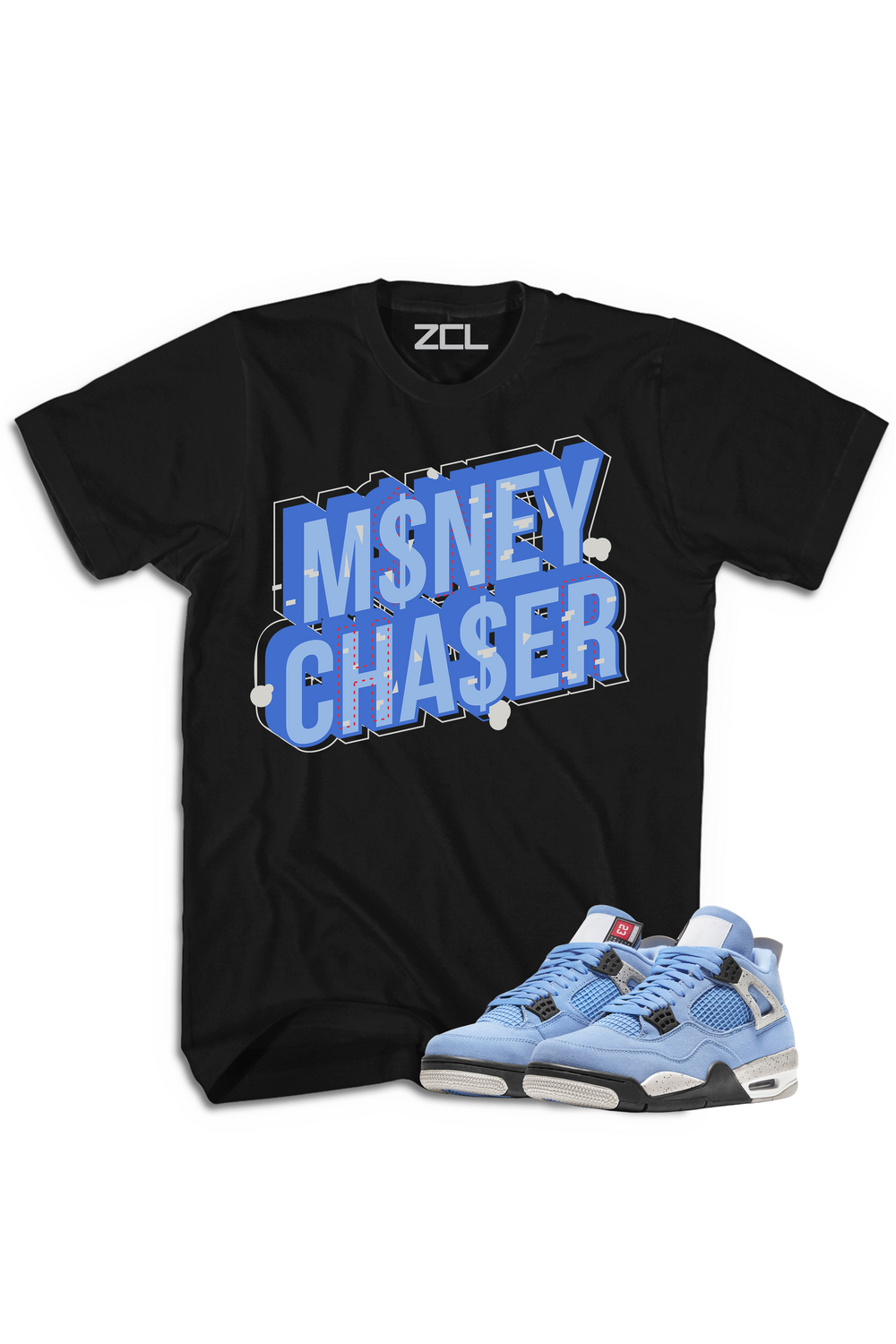 Air Jordan 4 SE "Money Chaser" Tee University Blue - Zamage