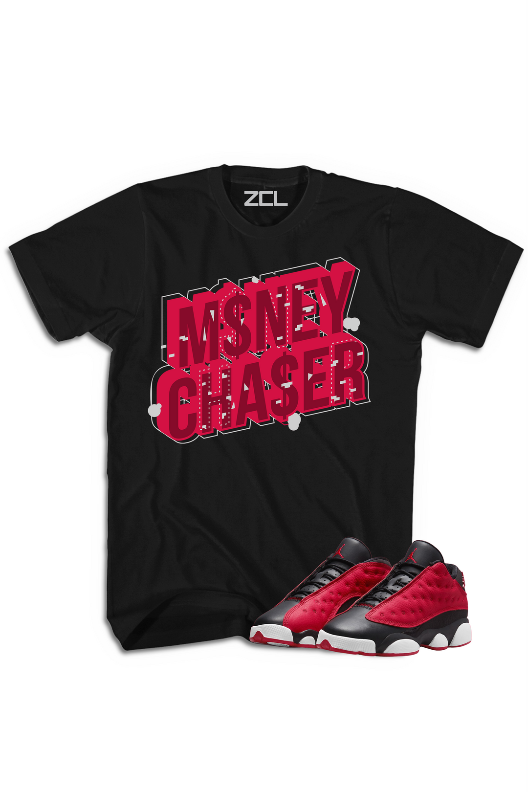 Air Jordan 13 Low "Money Chaser" Tee Very Berry - Zamage