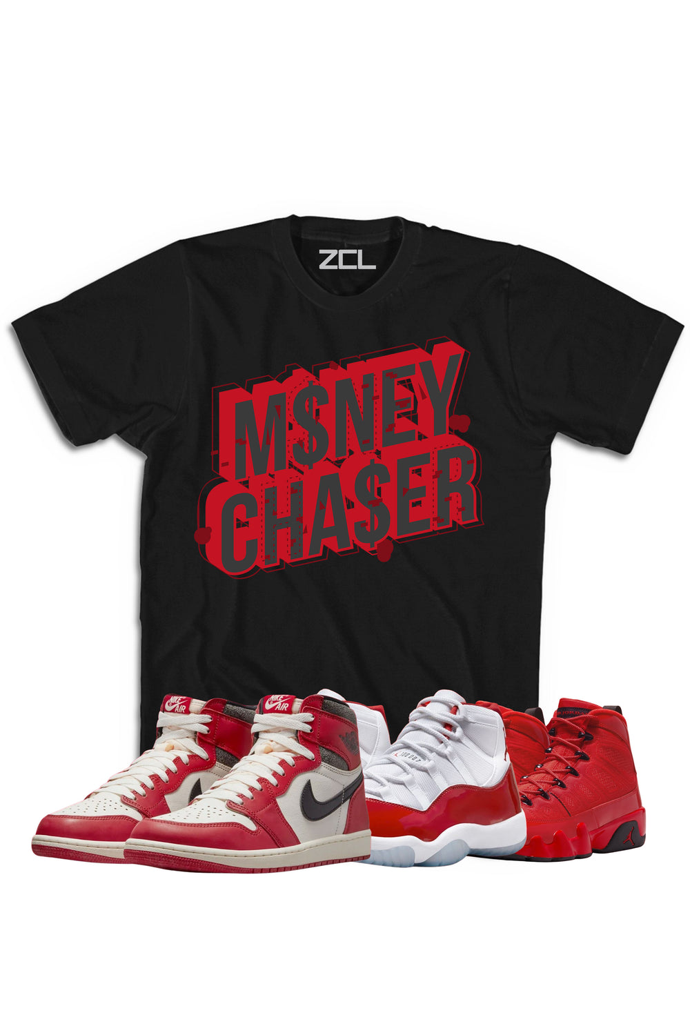 Air Jordan "Money Chaser" Tee Lost & Found - Cherry Red - Zamage