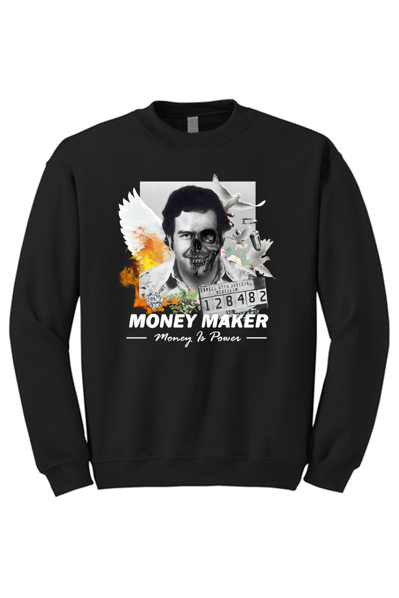Money Maker Crewneck Sweatshirt (Multi Color Logo) - Zamage