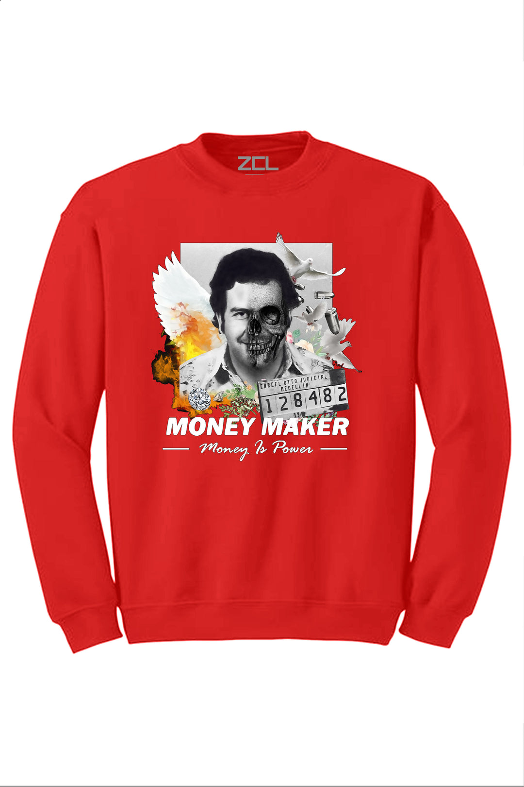 Official Money Maker Crewneck Sweatshirt (Multi Color Logo) - Zamage