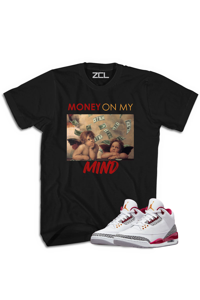 Air Jordan 3 "Money On My Mind" Tee Cardinal Red - Zamage