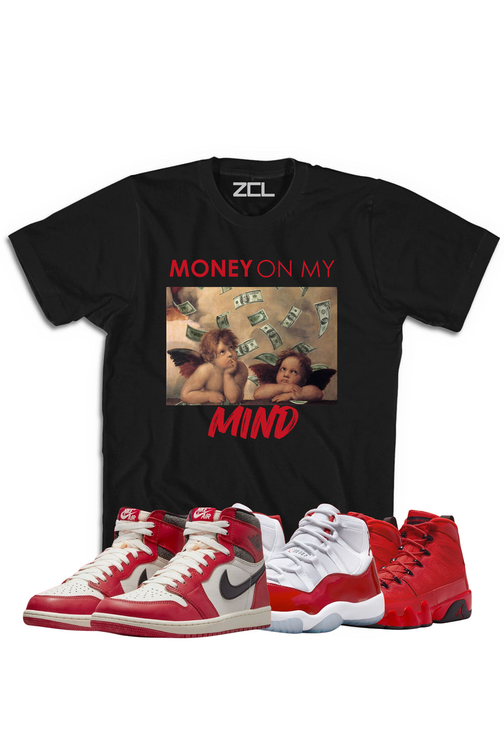 Air Jordan "Money On My Mind" Tee Lost & Found Cherry Red - Zamage