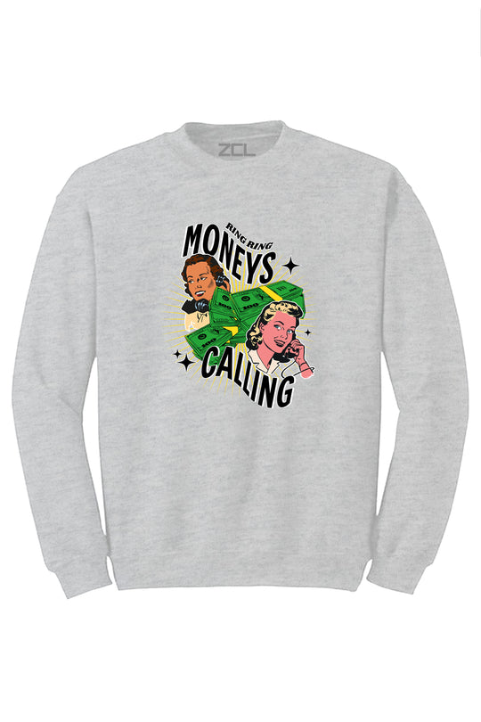Moneys Calling Crewneck Sweatshirt (Multi Color Logo) - Zamage