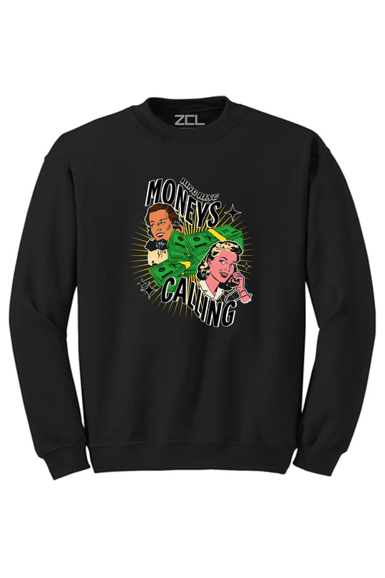 Moneys Calling Crewneck Sweatshirt (Multi Color Logo) - Zamage