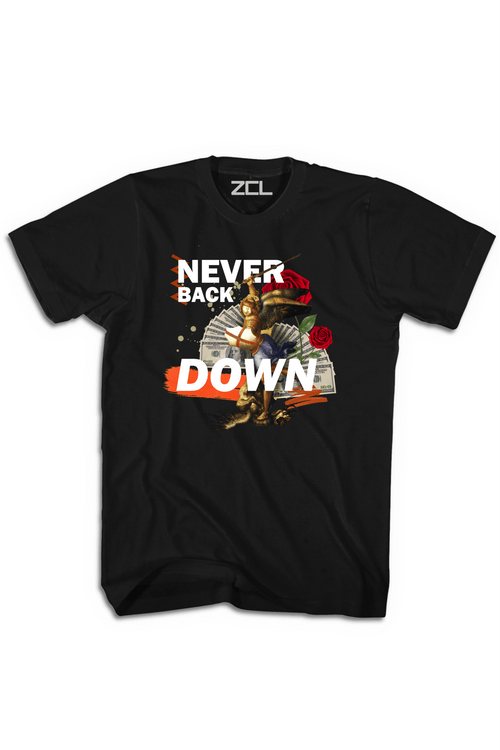 Never Back Down Tee Black - Zamage