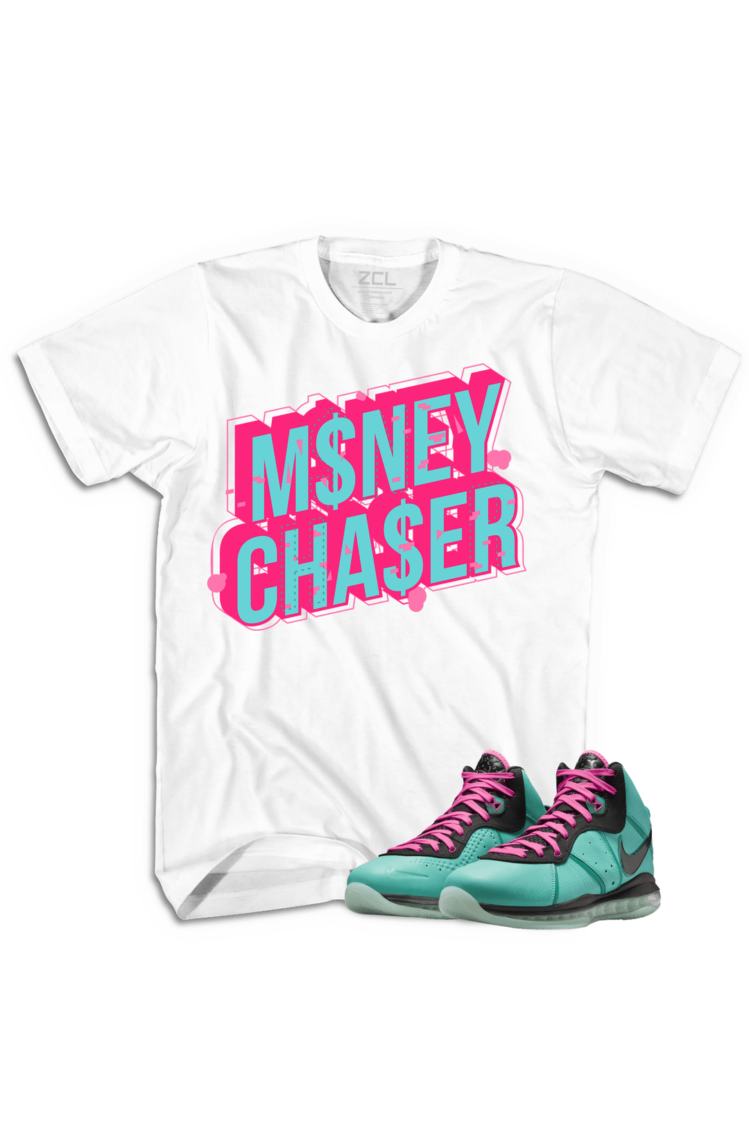 Nike Lebron 8 "Money Chaser" Tee South Beach 2021 - Zamage
