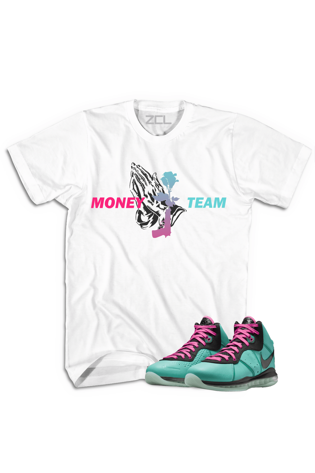 Nike Lebron 8 "Money Team" Tee South Beach 2021 - Zamage