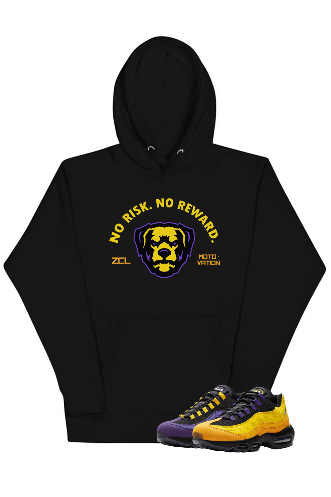 Nike Lebron Air Max 95 "No Risk No Reward" Hoodie (Home Team) - Zamage