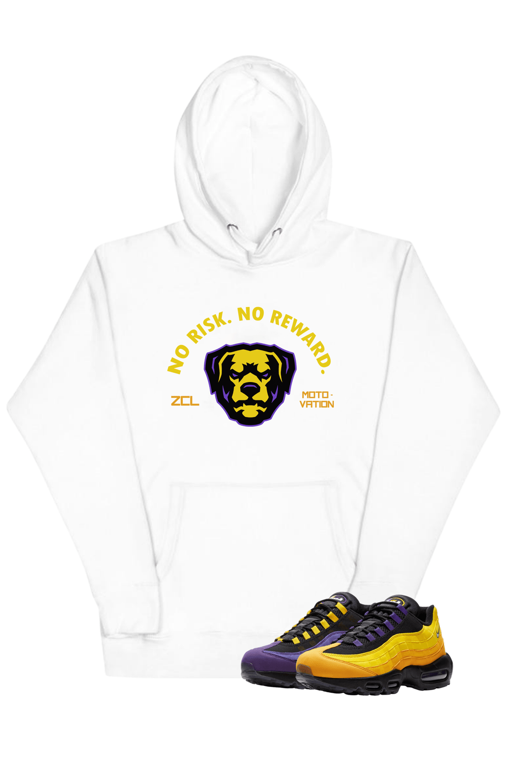 Nike Lebron Air Max 95 "No Risk No Reward" Hoodie (Home Team) - Zamage