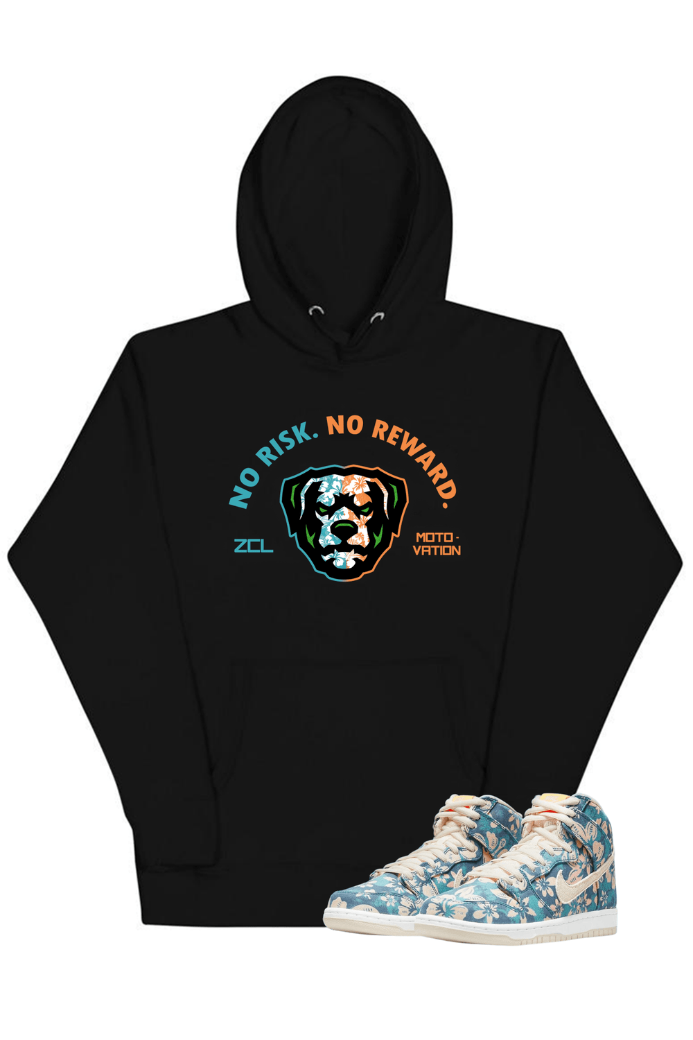 Nike SB Dunk High "No Risk No Reward" Hoodie (Hawaii) - Zamage