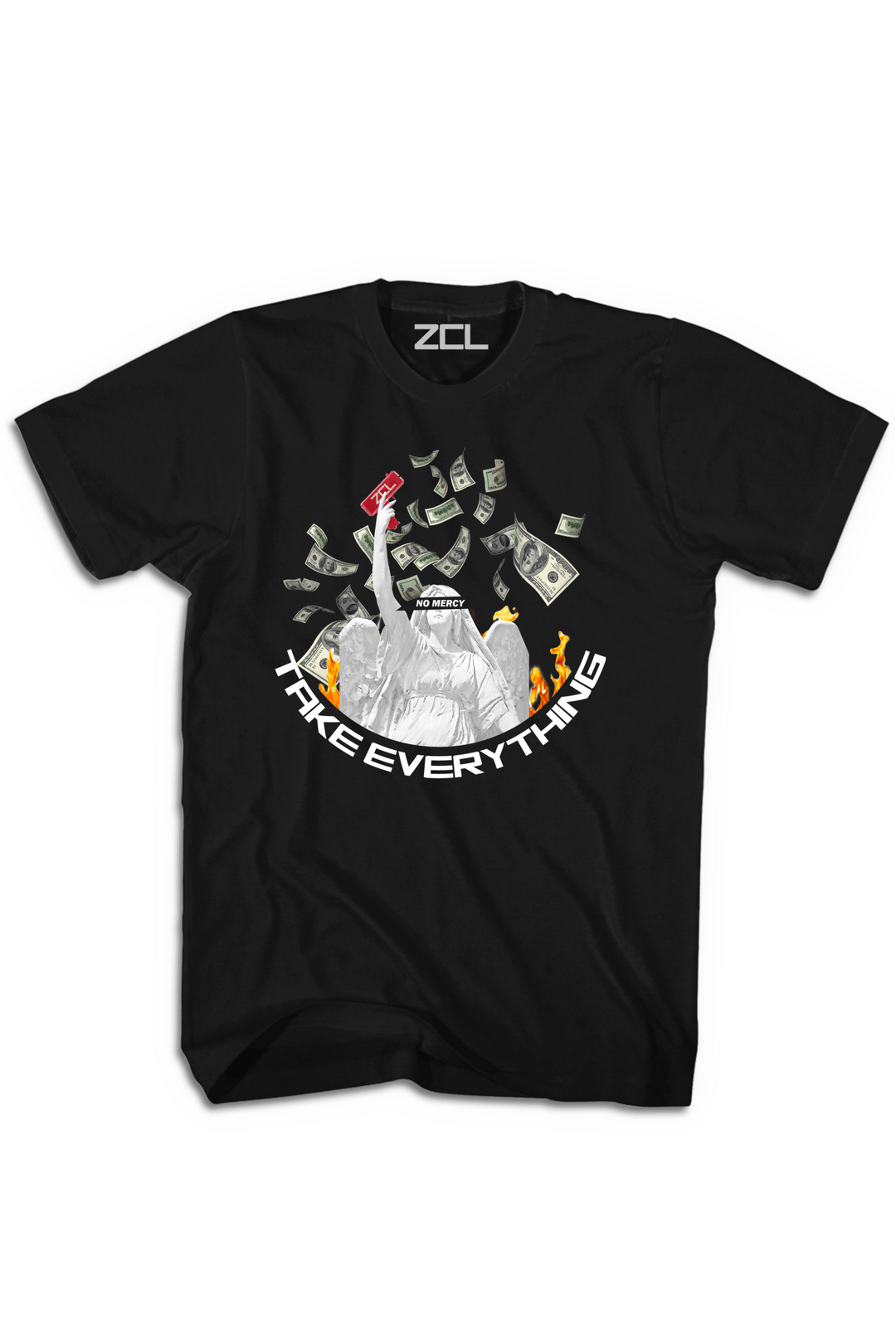 No Mercy, Take Everything Tee Black - Zamage