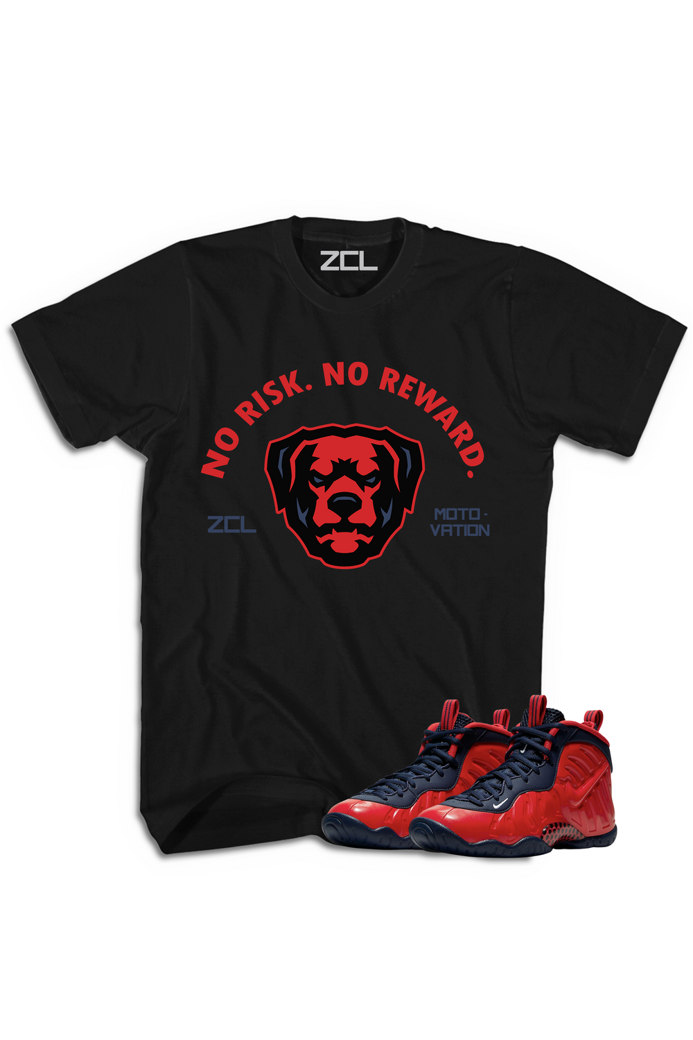 Nike Air Foamposite Pro USA "No Risk No Reward" Tee Crimson - Zamage