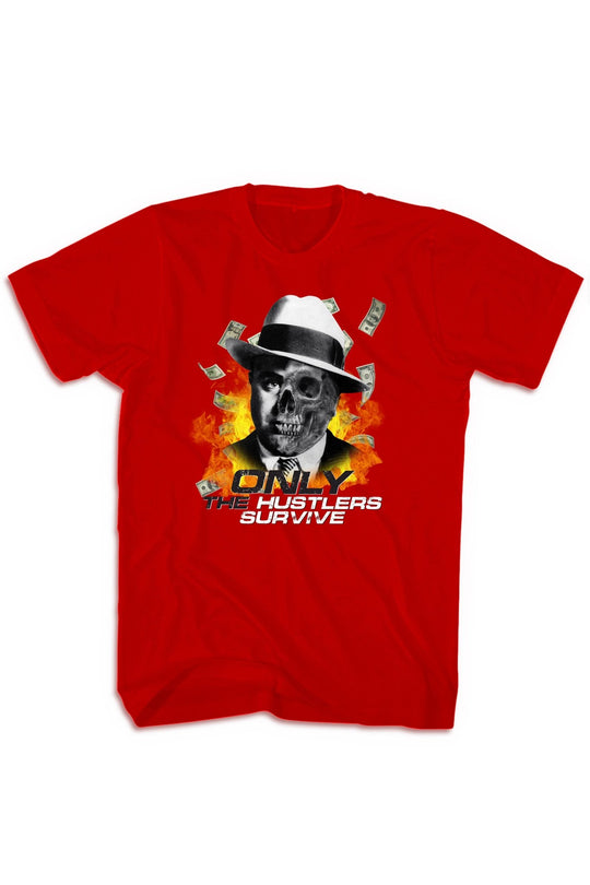 Only The Hustlers Survive Tee (Multi Color Logo) - Zamage