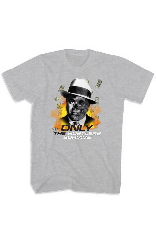 Only The Hustlers Survive Tee (Multi Color Logo) - Zamage