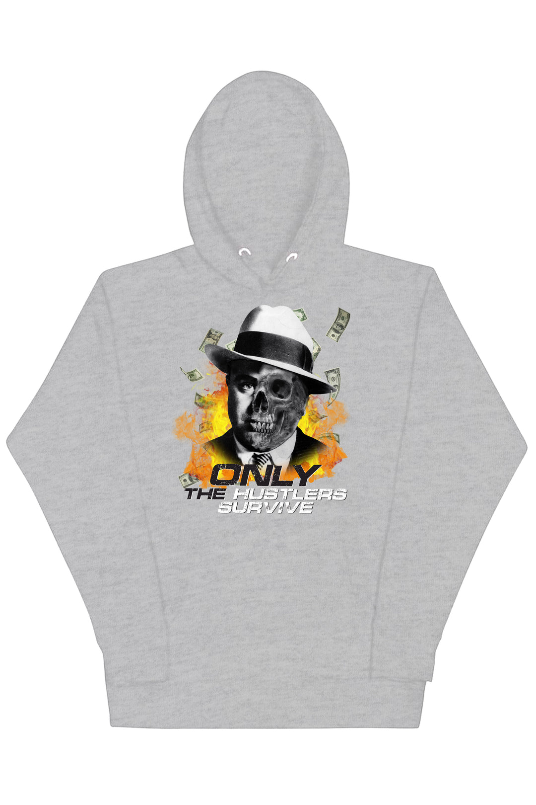 Only The Hustlers Survive Hoodie (Multi Color Logo) - Zamage