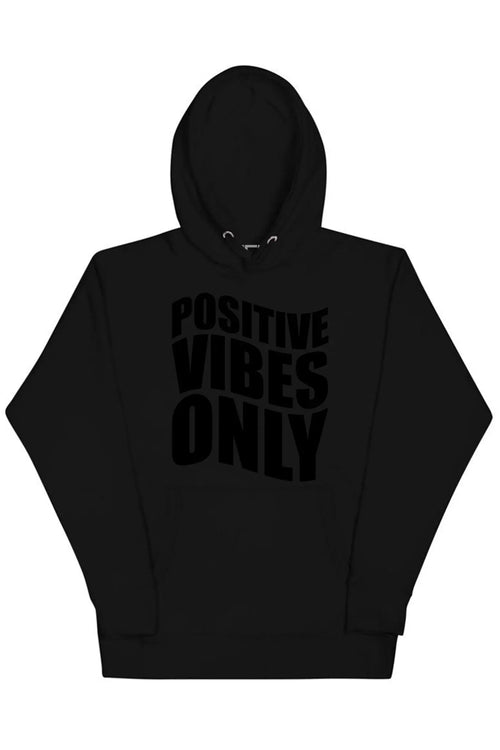 Positive Vibes Only Hoodie (Black Logo) - Zamage
