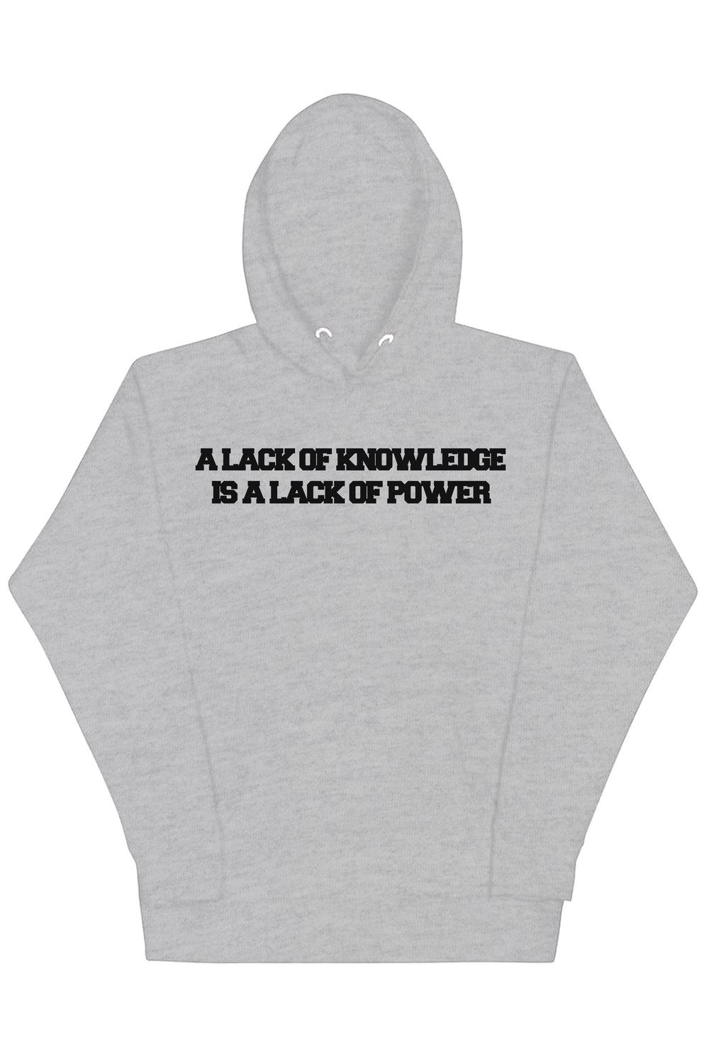 Knowledge & Power Hoodie (Black Logo) - Zamage