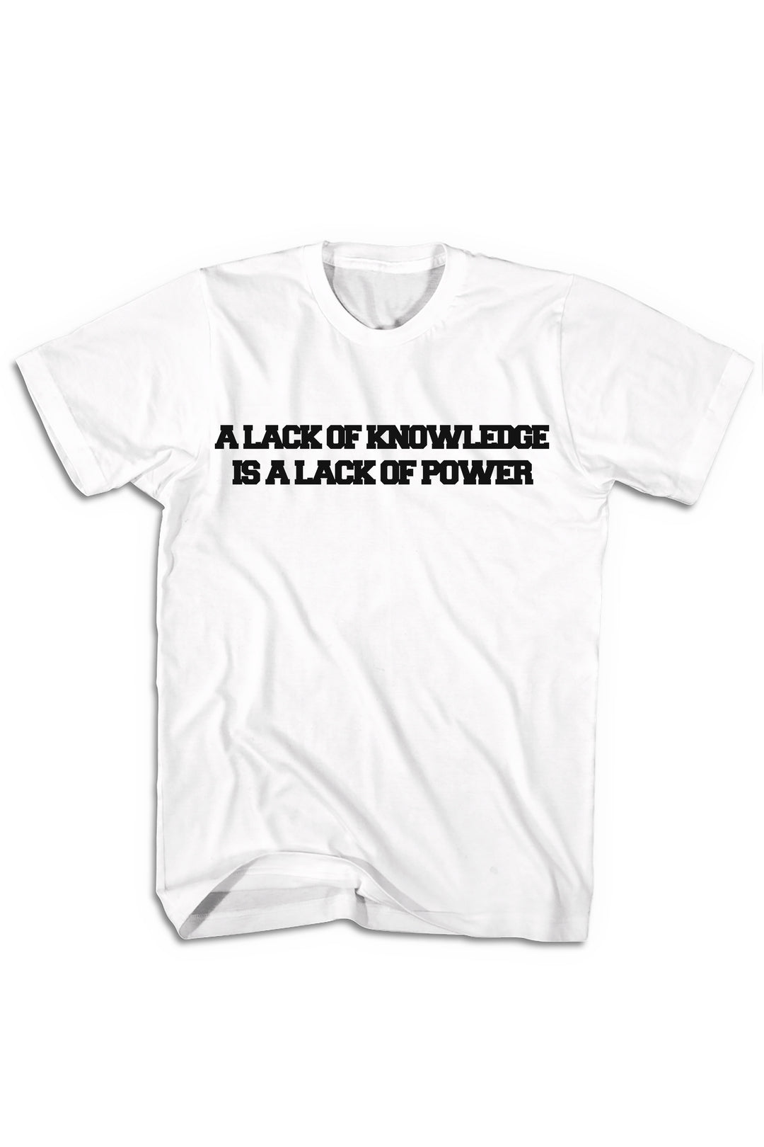 Knowledge & Power Tee (Black Logo) - Zamage