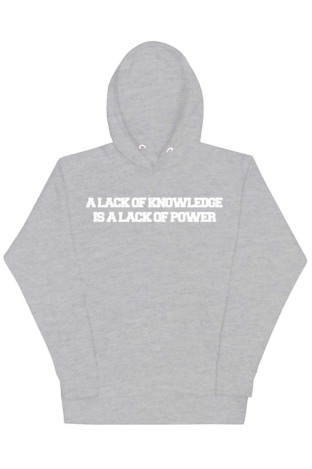 Knowledge & Power Hoodie (White Logo) - Zamage