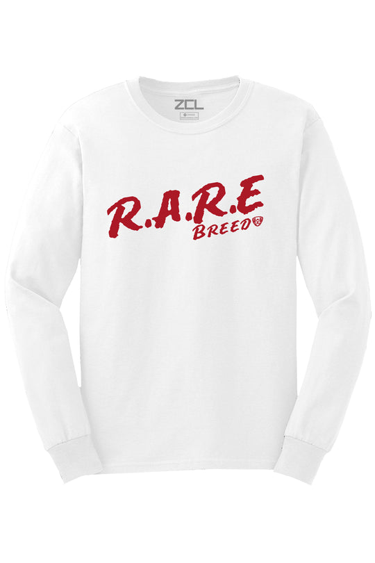 Rare Breed Long Sleeve Tee (Red Logo) - Zamage