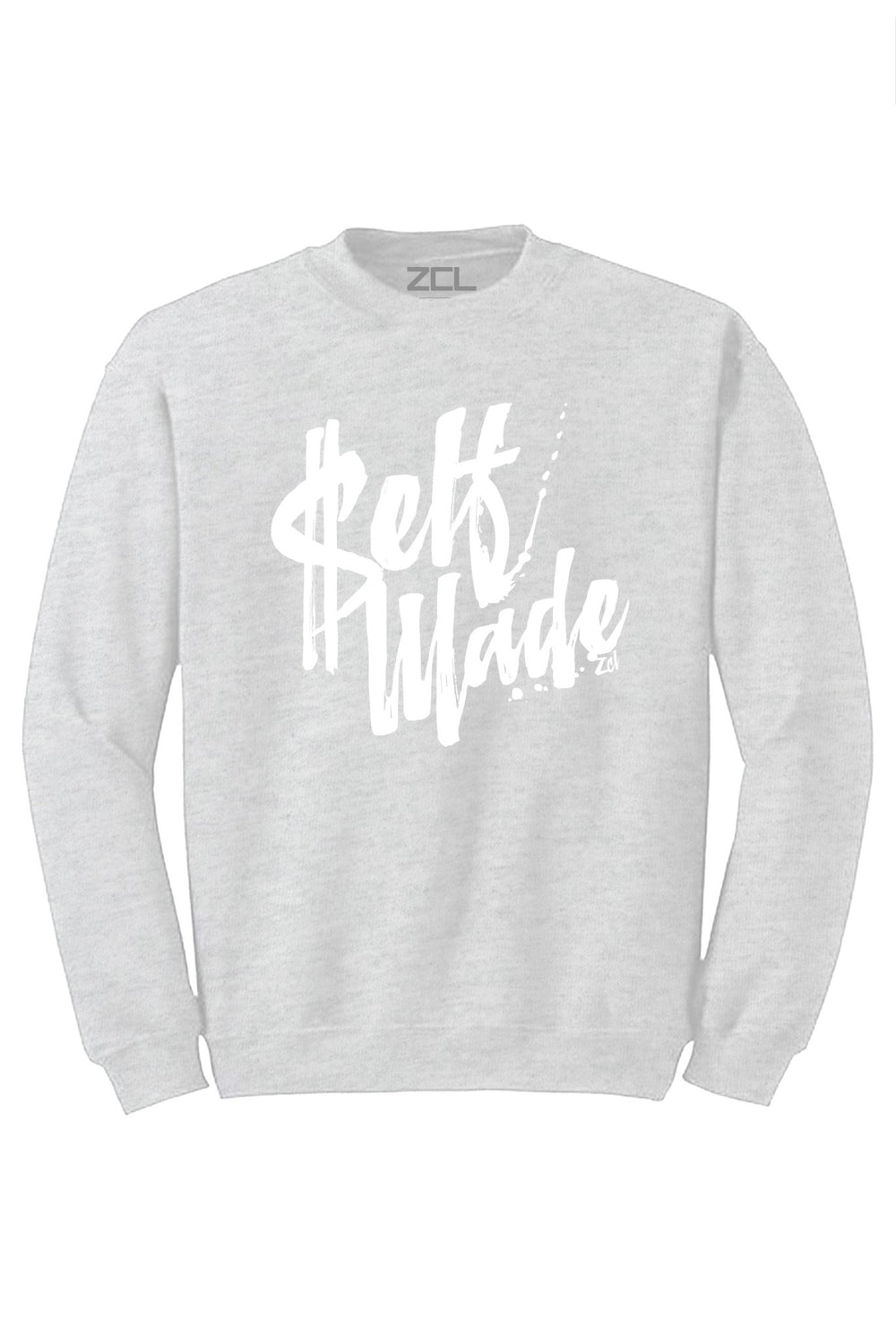 Self Made Crewneck Sweatshirt (White Logo) - Zamage