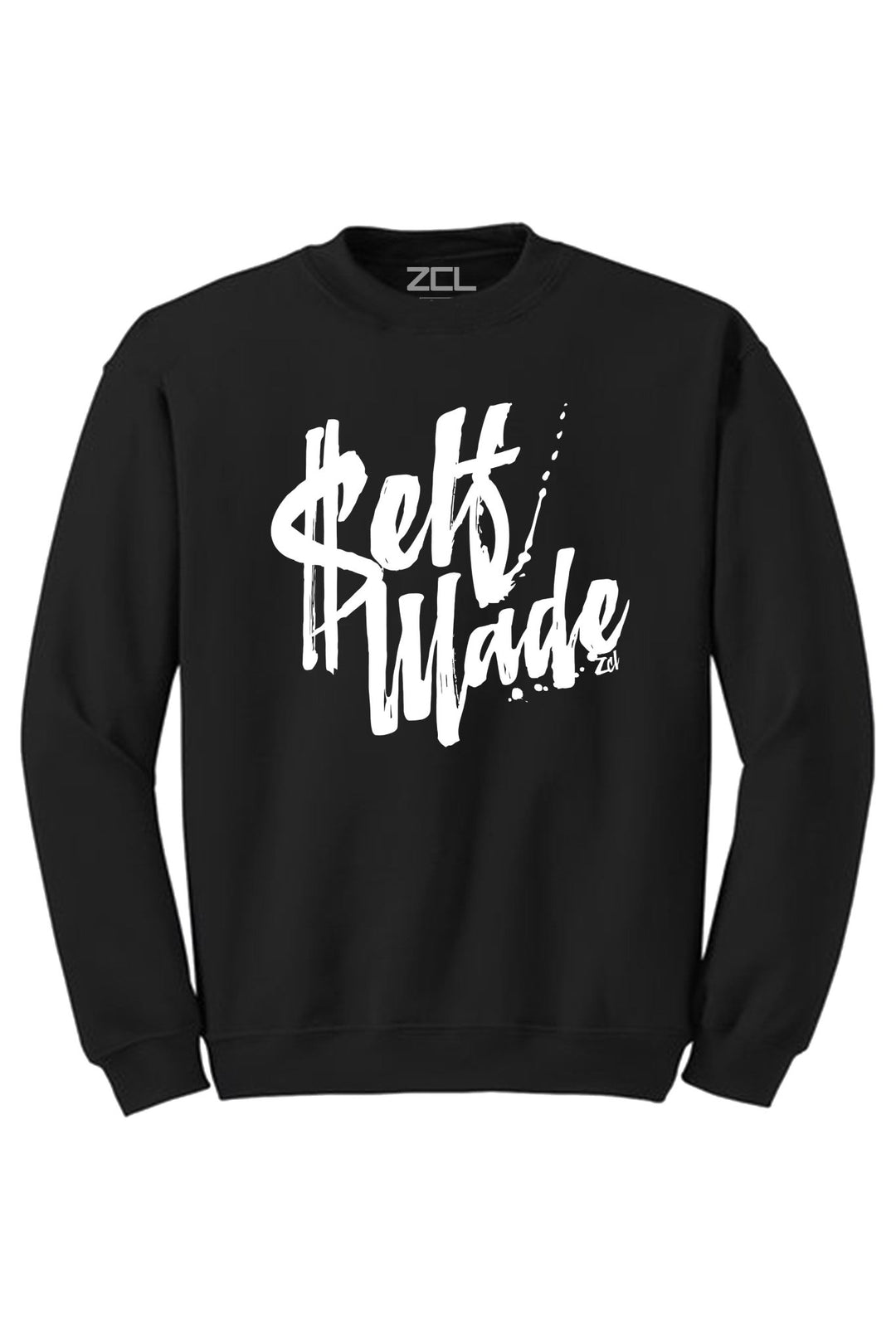 Self Made Crewneck Sweatshirt (White Logo) - Zamage