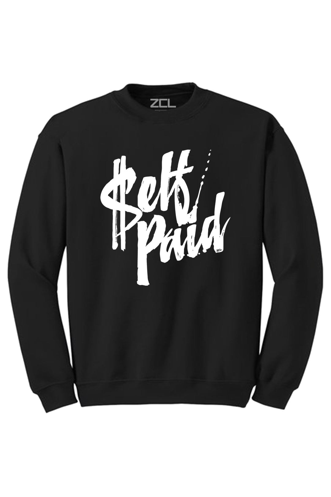 Self Paid Crewneck Sweatshirt (White Logo) - Zamage
