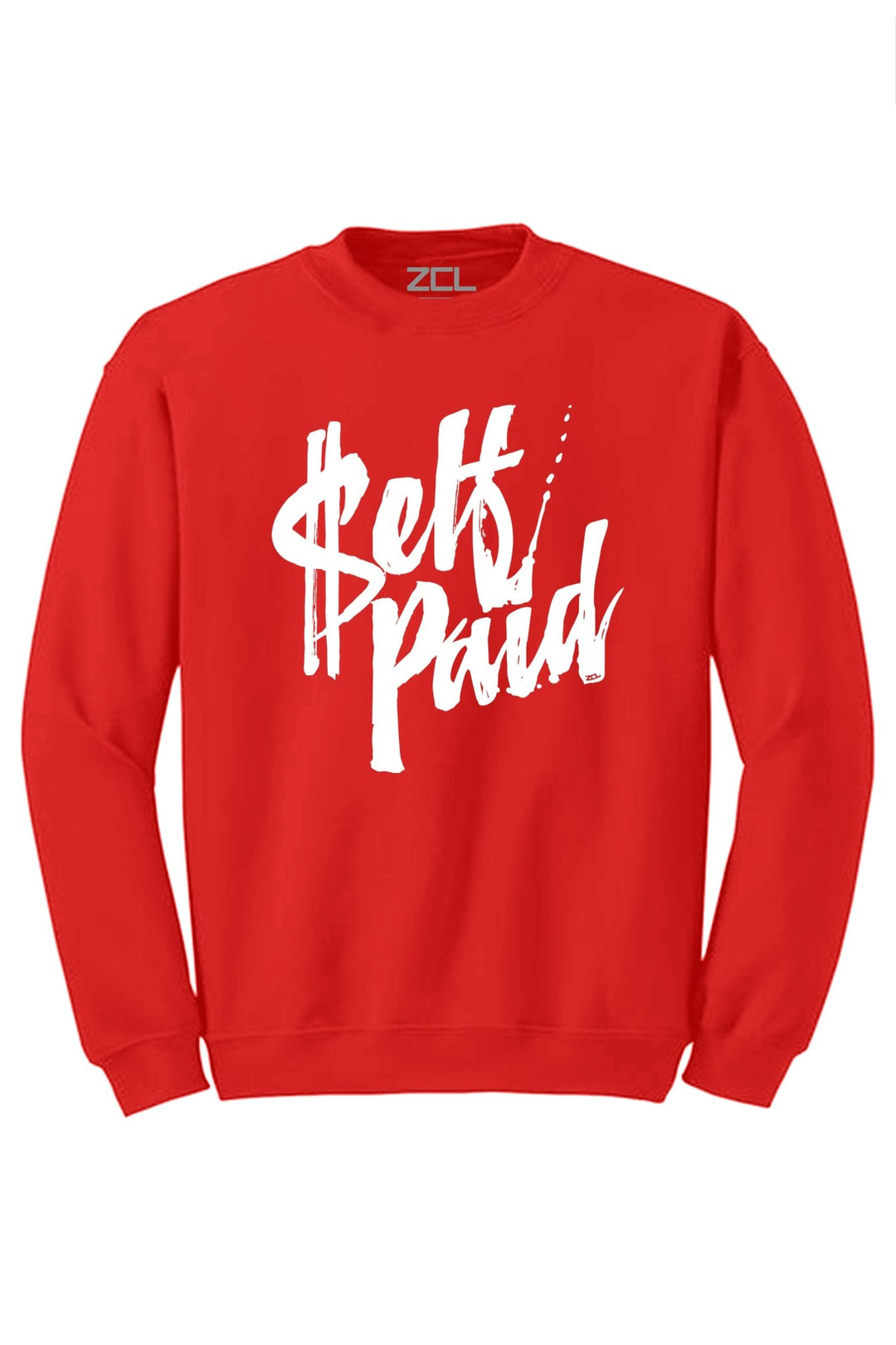 Self Paid Crewneck Sweatshirt (White Logo) - Zamage