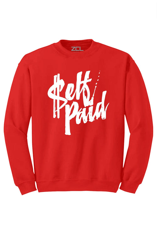 Self Paid Crewneck Sweatshirt (White Logo) - Zamage