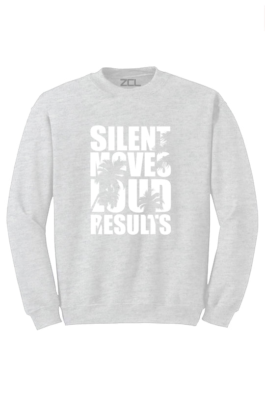 Silent Moves Crewneck Sweatshirt (White Logo) - Zamage