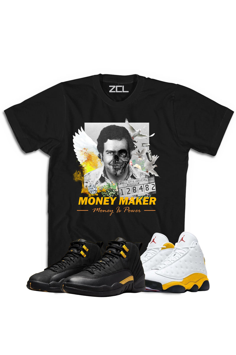 Air Jordan "Money Maker" Tee Black Taxi / Del Sol - Zamage
