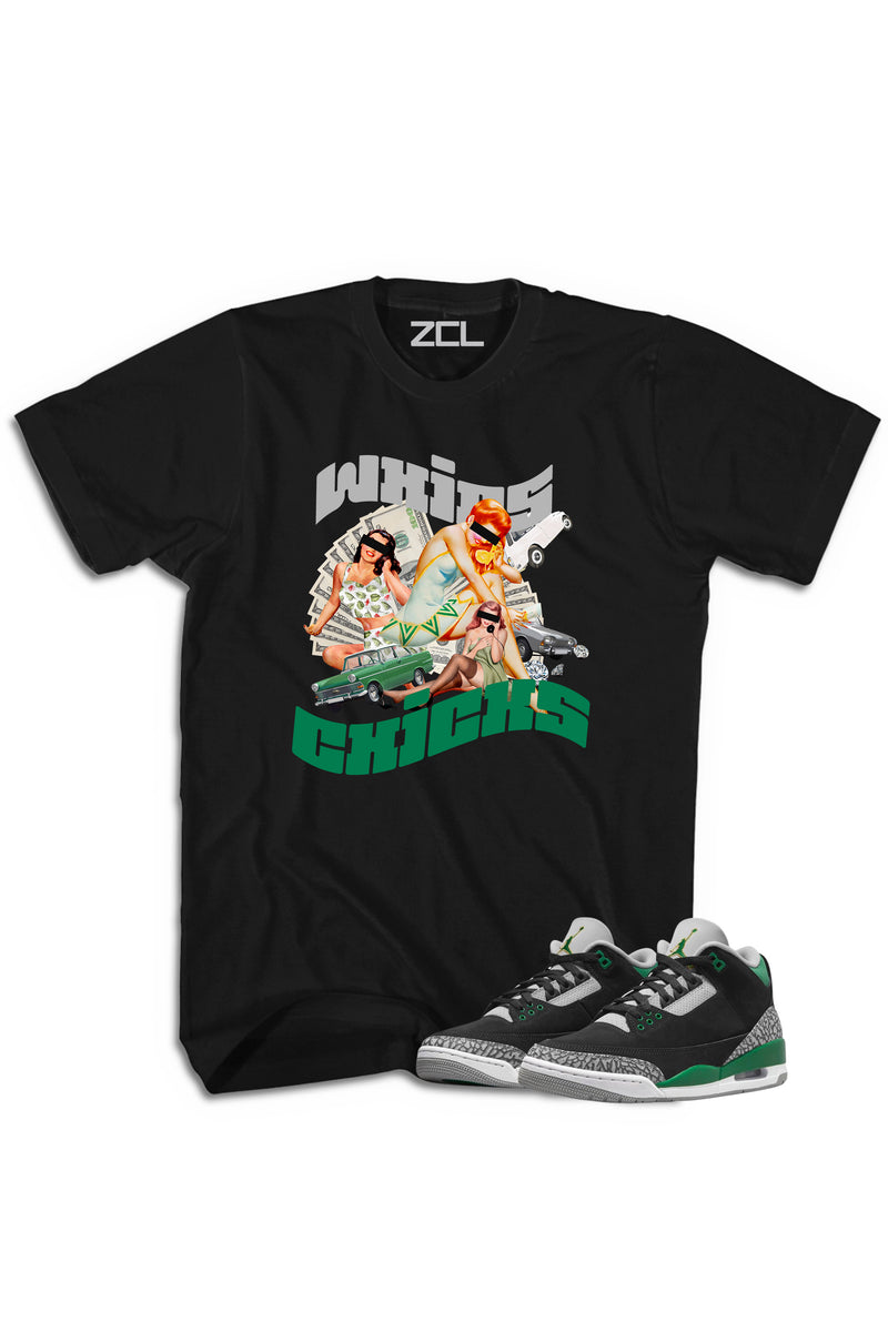 Air Jordan 3 "Whips & Chicks" Tee Pine Green - Zamage