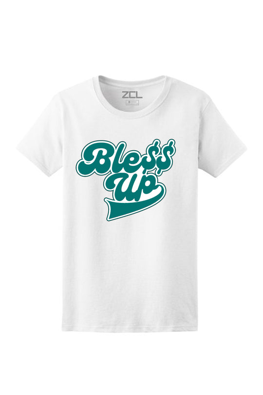 Women's Bless Up Tee (White Logo) - Zamage