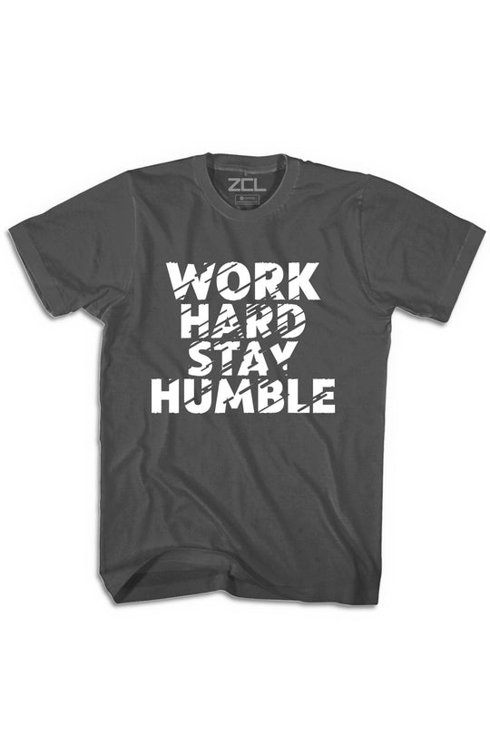 Work Hard Stay Humble Tee (White Logo) - Zamage