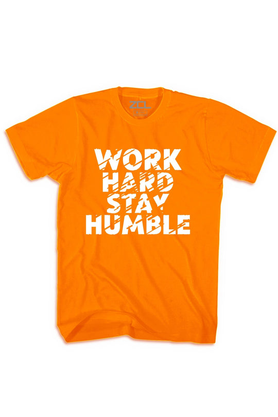 Work Hard Stay Humble Tee (White Logo) - Zamage