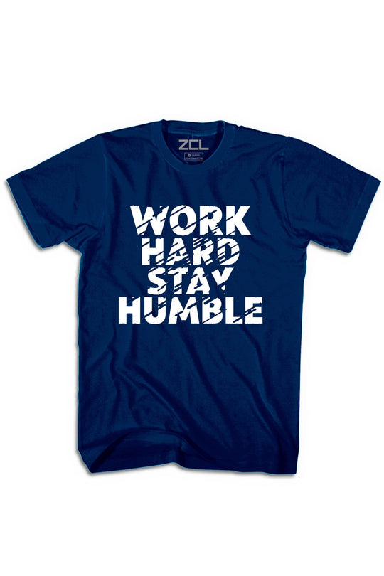 Work Hard Stay Humble Tee (White Logo) - Zamage