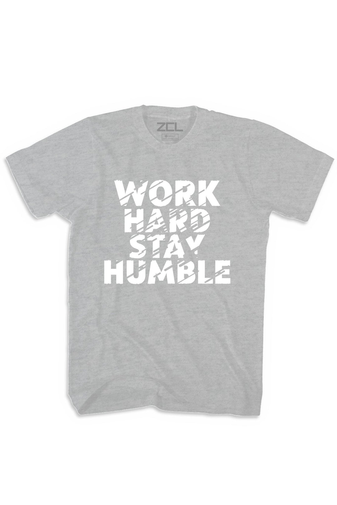 Work Hard Stay Humble Tee (White Logo) - Zamage
