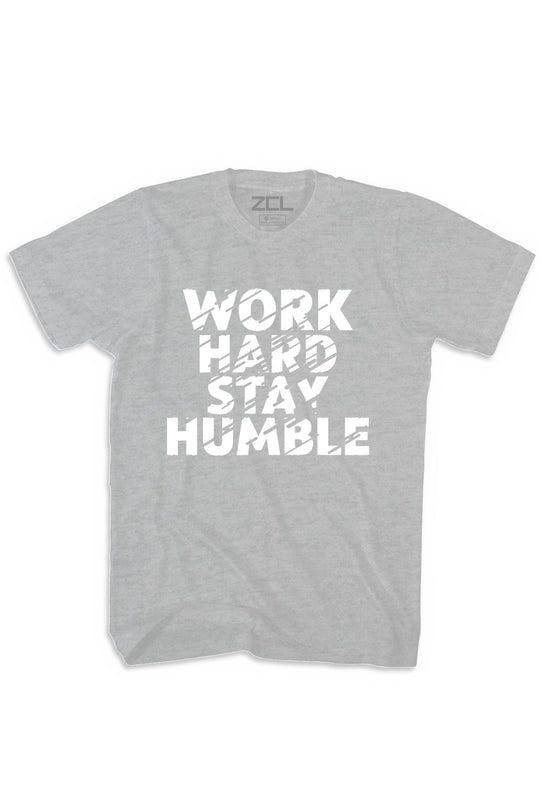 Work Hard Stay Humble Tee (White Logo) - Zamage