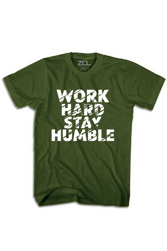 Work Hard Stay Humble Tee (White Logo) - Zamage