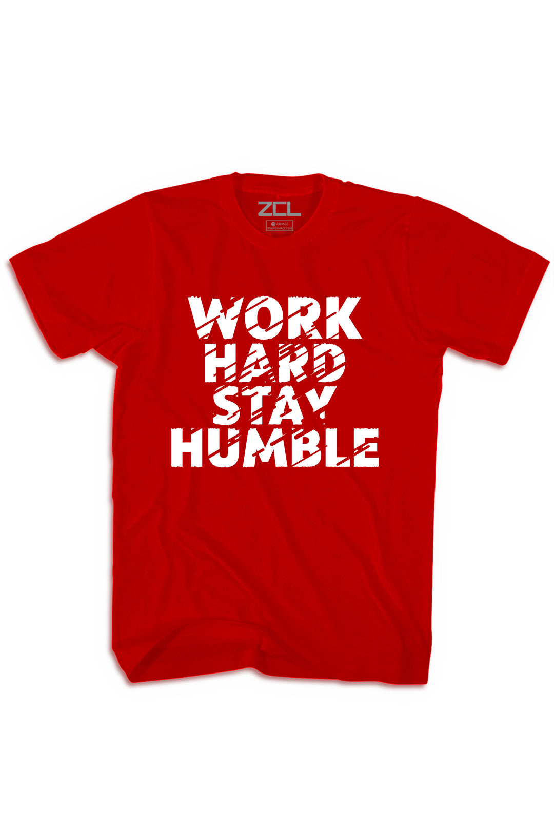 Work Hard Stay Humble Tee (White Logo) - Zamage