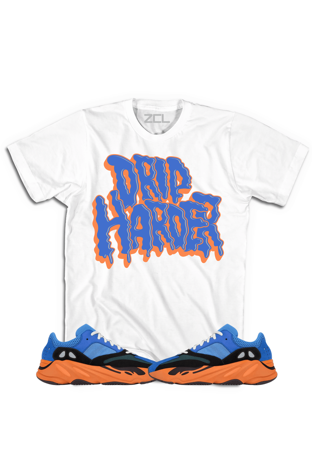 Yeezy Boost 700 "Drip Harder" Tee (Bright Blue) - Zamage