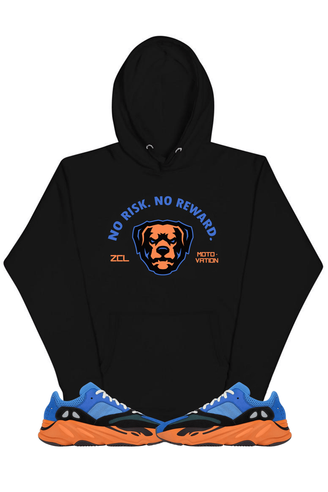 Yeezy Boost 700 "No Risk No Reward" Hoodie (Bright Blue) - Zamage